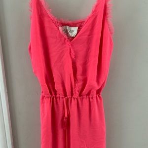 Rory Beca Pink Tie Tassel Waist Sundress